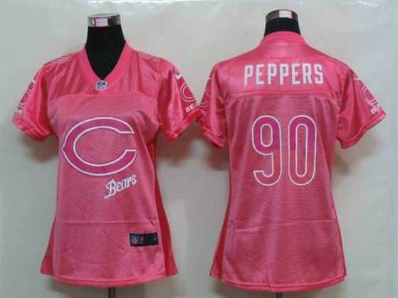 Womens Nike Chicago Bears 90 Peppers Pink Elite Jerseys