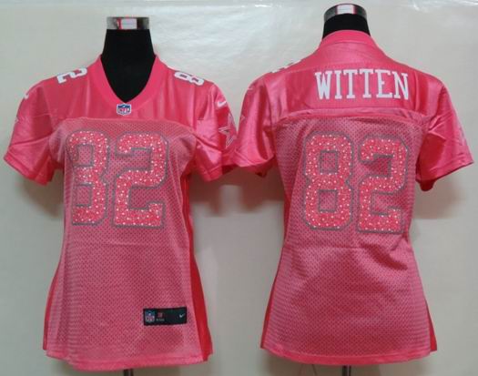 Womens Nike Dallas cowboys 82 Witten Pink Elite Jerseys