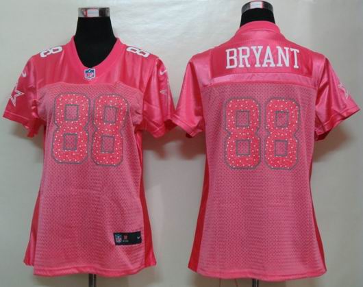 Womens Nike Dallas cowboys 88 bryant Pink Elite Jerseys