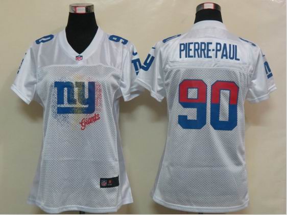 Womens Nike New York Giants 90 Pierre-Paul White Elite Jerseys