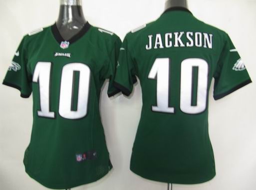 Womens Nike Philadelphia Eagles 10 Jackson Green Elite Jersey