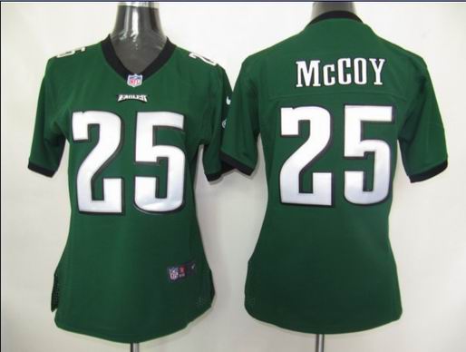 Womens Nike Philadelphia Eagles 25 McCoy Green Elite Jersey