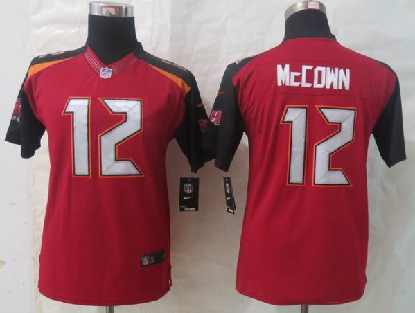 Youth 2014 New Nike Tampa Bay Buccaneers 12 McCown Red Limited Jerseys