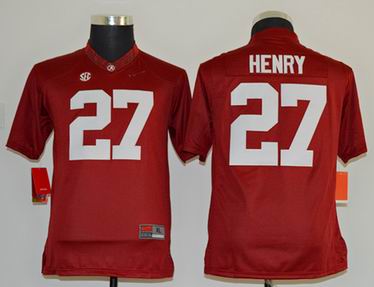 Youth Alabama Crimson Tide Derrick Henry 27 College Football Limited Jerseys - Crimson
