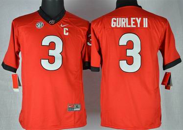 Youth Georgia Bulldogs Todd Gurley II 3 College Football Limited Jerseys - Red