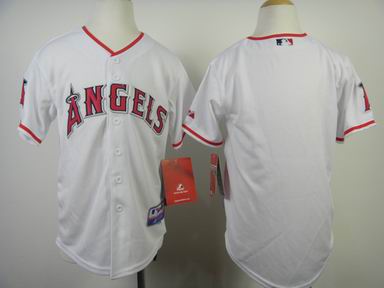 Youth MLB Angels blank white jersey