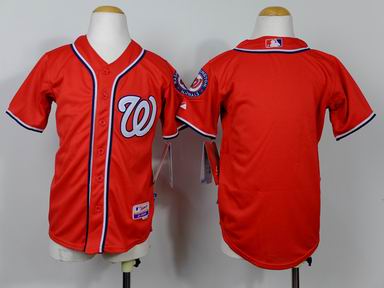 Youth MLB Nationals blank red jersey