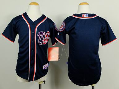 Youth MLB Nationals blank white jersey