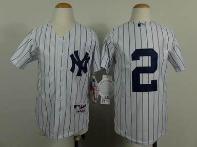 Youth MLB yankees 2 white jersey