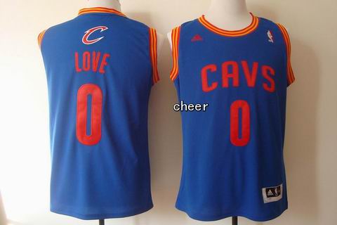 Youth NBA Cleveland Cavaliers #0 love blue Jersey