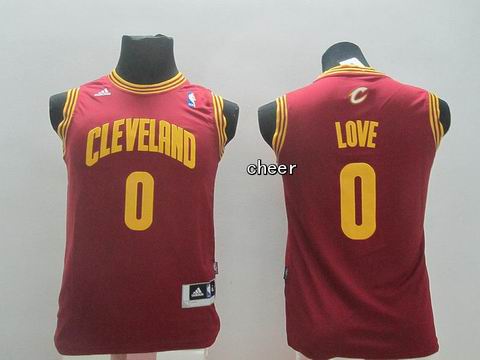 Youth NBA Cleveland Cavaliers #0 love red Jersey