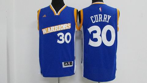 Youth NBA Golden State Warriors #30 Curry blue jersey