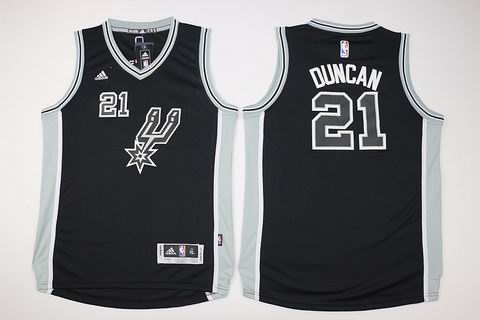 Youth NBA San Antonio Spurs #21 Duncan black jersery