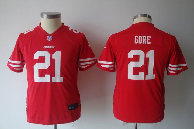 Youth Nike NFL 49ers 21 Gore Red Game Jersey