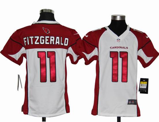 Youth Nike NFL Arizona Cardinals 11 Fitzgerald white stitched jersey