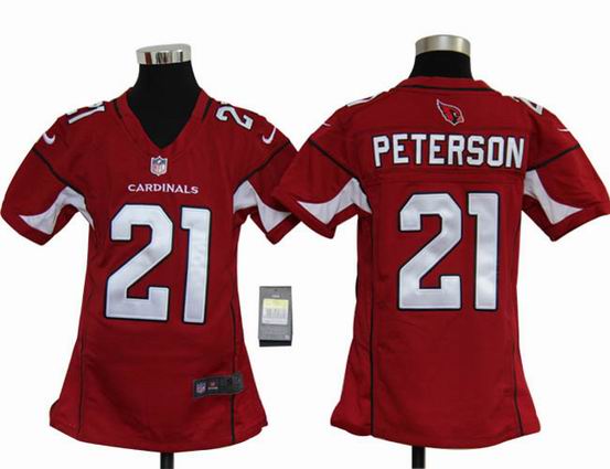 Youth Nike NFL Arizona Cardinals 21 Peterson red stitched jersey