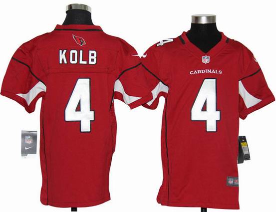 Youth Nike NFL Arizona Cardinals 4 Kolb red stitched jersey