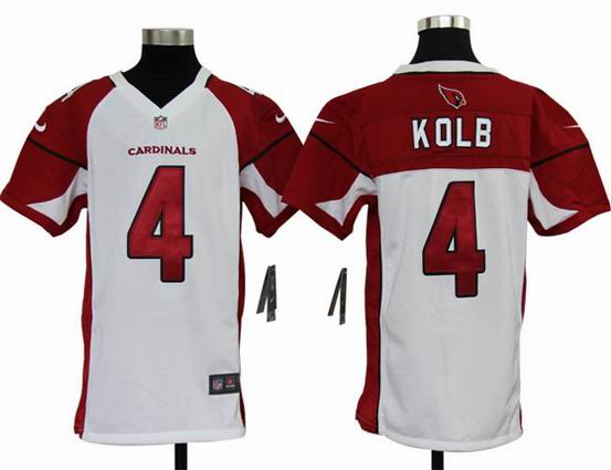 Youth Nike NFL Arizona Cardinals 4 Kolb white stitched jersey