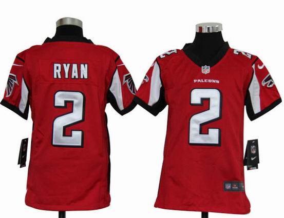 Youth Nike NFL Atlanta Falcons 2 Ryan red stitched jersey