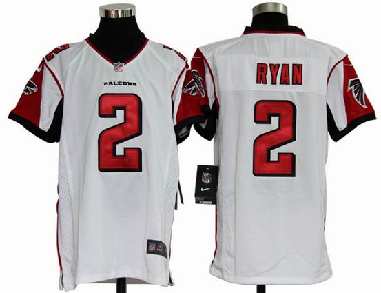 Youth Nike NFL Atlanta Falcons 2 Ryan white stitched jersey