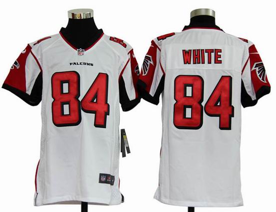 Youth Nike NFL Atlanta Falcons 84 White white stitched jersey