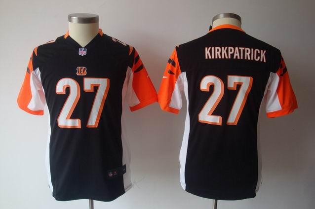 Youth Nike NFL Bengals 27 Kirkpatrick black Game jersey