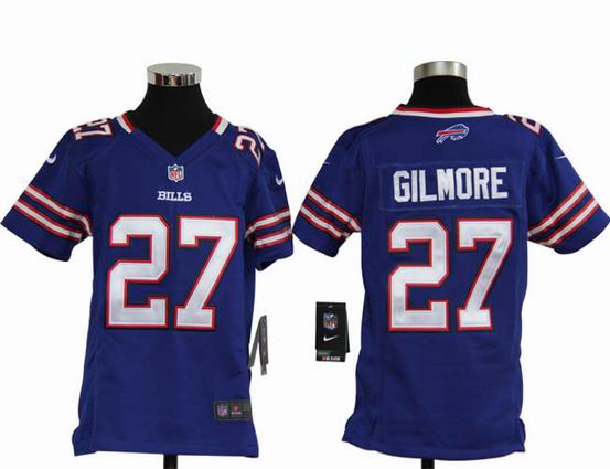 Youth Nike NFL Buffalo Bills 27 Gilmore blue stitched jersey