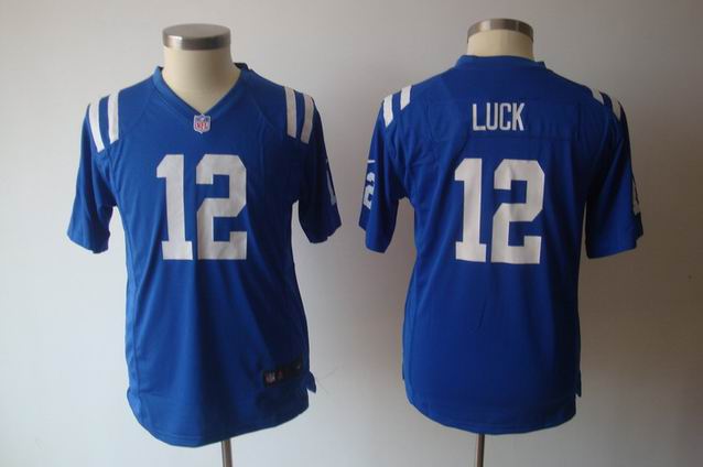 Youth Nike NFL Colts 12 Luck blue Game Jersey