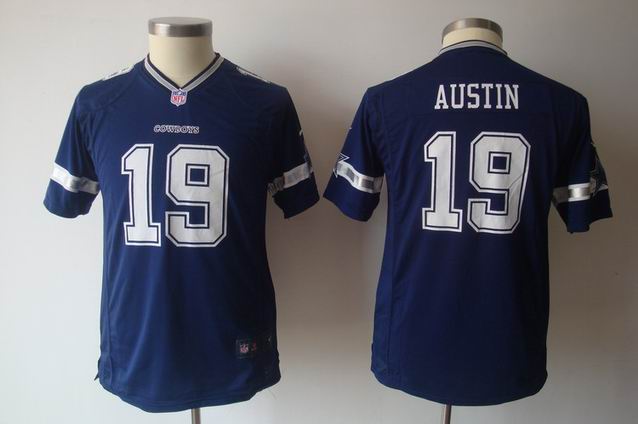 Youth Nike NFL Cowboys 19 Austin blue Game Jersey