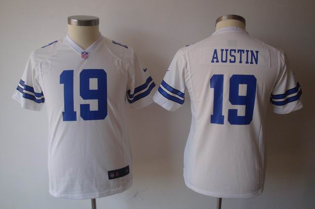 Youth Nike NFL Cowboys 19 Austin white Game Jersey