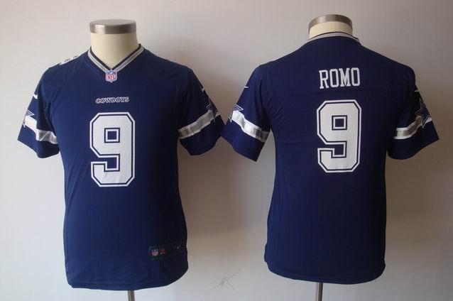 Youth Nike NFL Cowboys 9 Romo blue Game Jersey