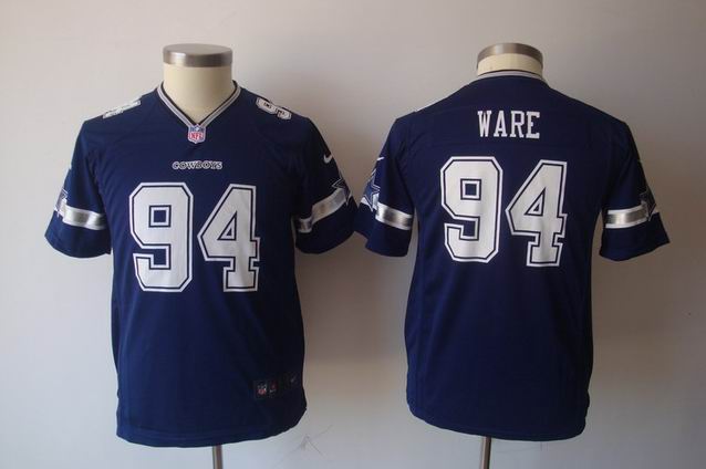 Youth Nike NFL Cowboys 94 Ware blue Game Jersey