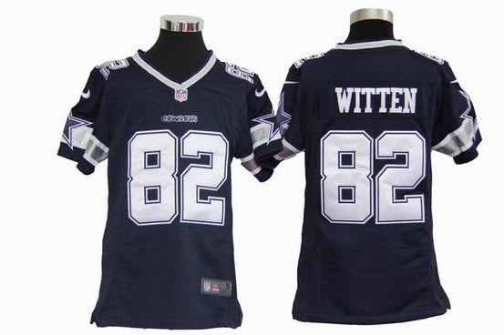 Youth Nike NFL Dallas Cowboys 82 Witten blue stitched jersey