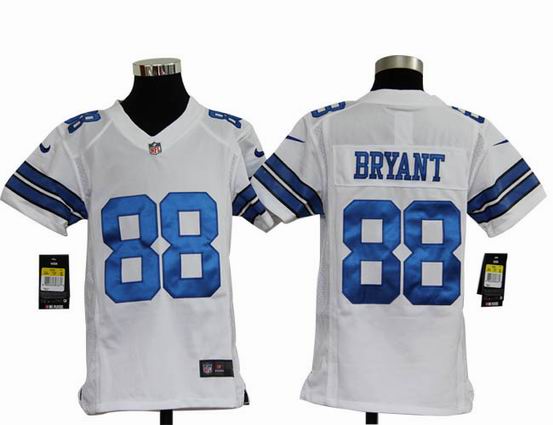 Youth Nike NFL Dallas Cowboys 88 Bryant white stitched jersey