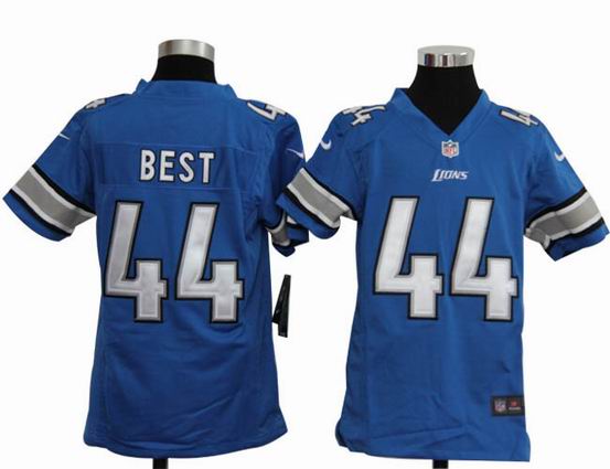 Youth Nike NFL Detroit Lions 44 BEST blue stitched jersey