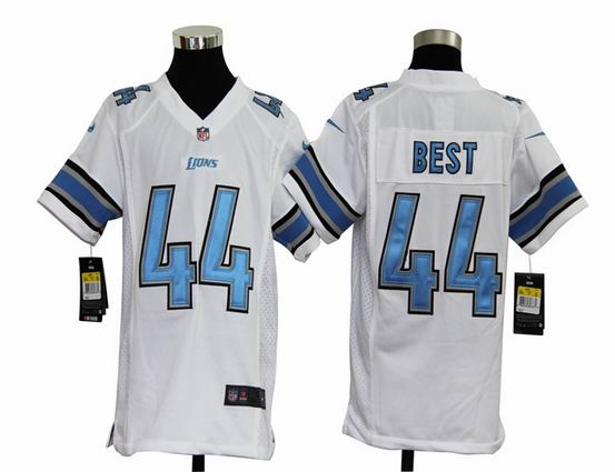 Youth Nike NFL Detroit Lions 44 BEST white stitched jersey