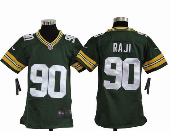 Youth Nike NFL Green Bay Packers 90 RAJI green stitched jersey