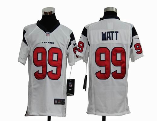 Youth Nike NFL Houston Texans 99 Watt white Stitched jersey