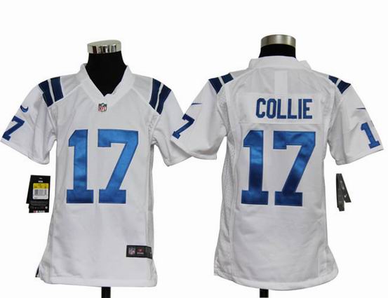 Youth Nike NFL Indianapolis Colts 17 Collie white Stitched Jersey