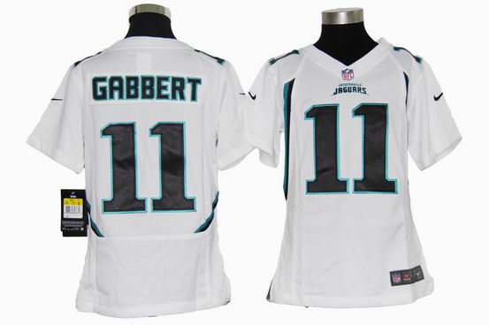 Youth Nike NFL Jacksonville Jaguars 11 gabbert white stitched jersey