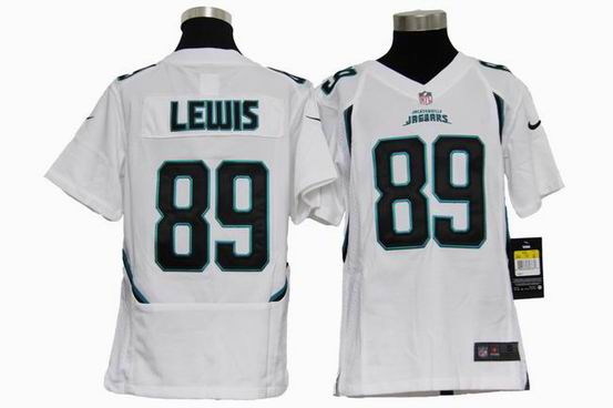 Youth Nike NFL Jacksonville Jaguars 89 Lewis white stitched jersey