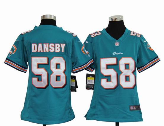 Youth Nike NFL Miami Dolphins 58 Dansby Green stitched jersey