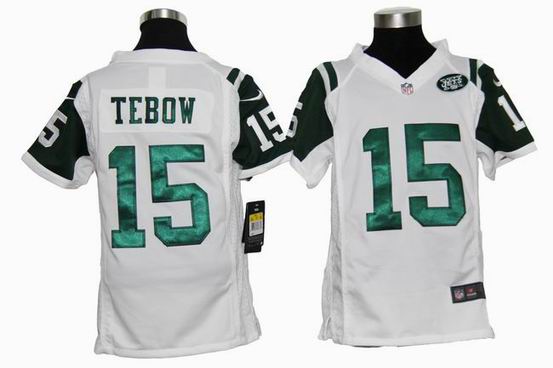 Youth Nike NFL New York Jets 15 Tebow white stitched jersey