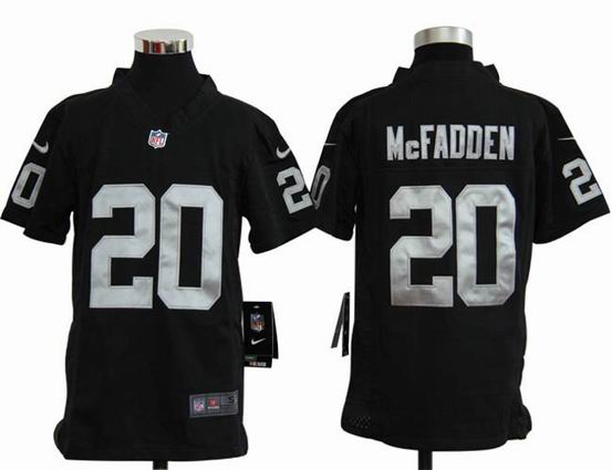 Youth Nike NFL Oakland Raiders 20 McFadden black stitched jersey