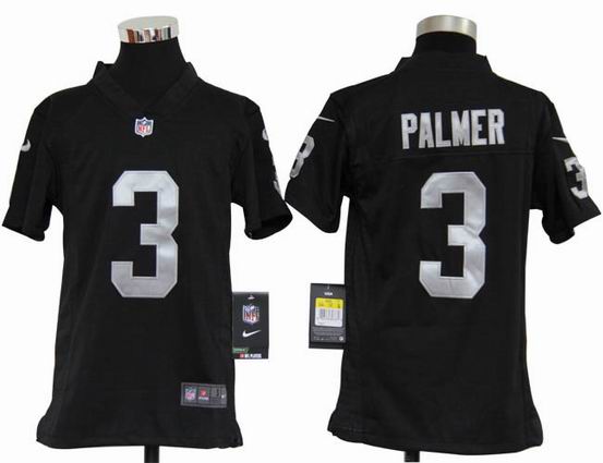 Youth Nike NFL Oakland Raiders 3 Palmer black stitched jersey