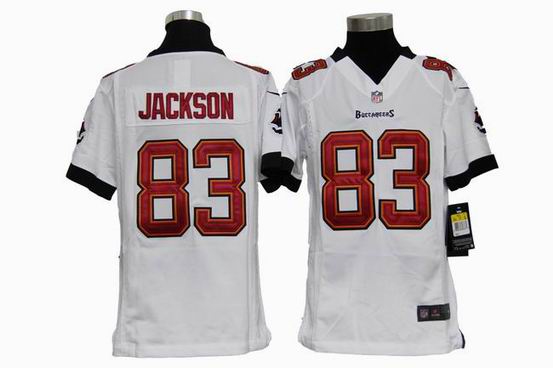 Youth Nike NFL Tampa Bay Buccaneers 83 Jackson white stitched jersey