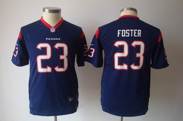 Youth Nike NFL Texans 23 Foster blue Game Jersey