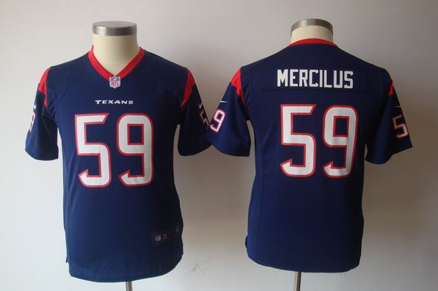 Youth Nike NFL Texans 59 Mercilus blue Game Jersey