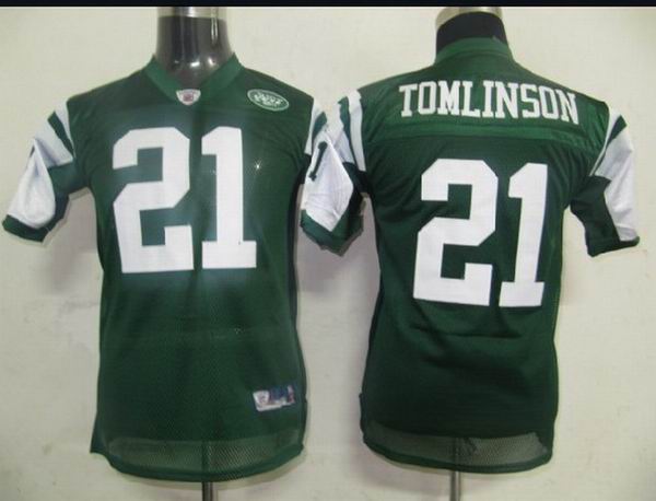 NFL New York Jets 21 Tomlinson Green Youth jersey