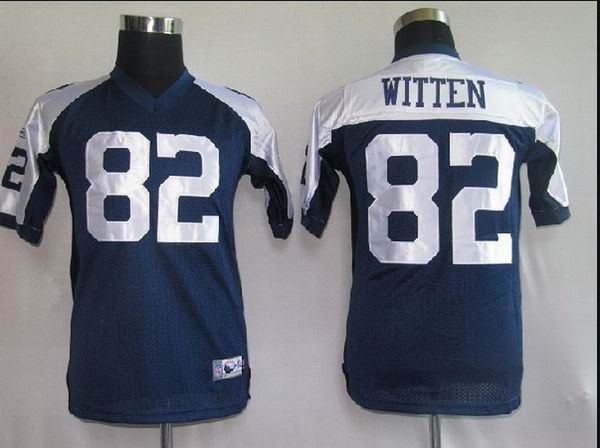 NFL Dallas Cowboys 82 Witten thanksgiving blue Youth Jersey